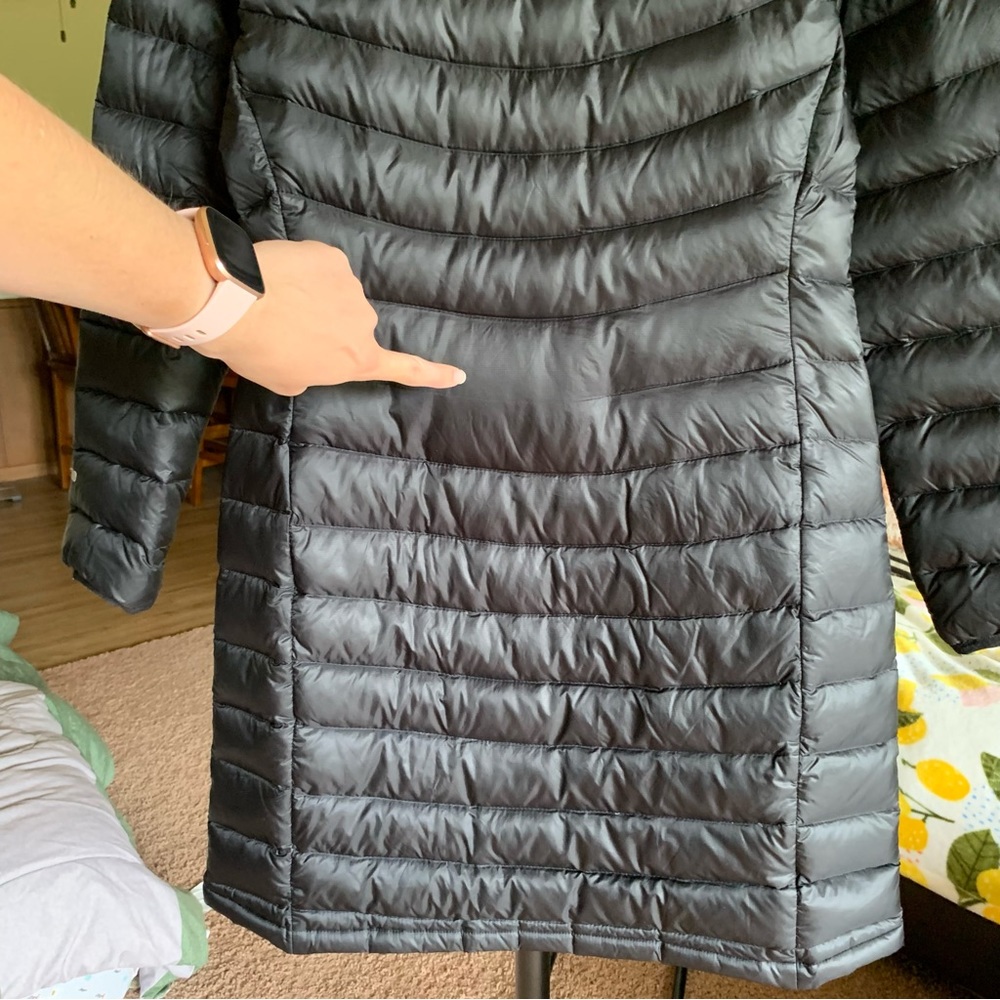 The North Face Down Puffer Parka Jacket Coat Black Women’s Small - Picture 8 of 10